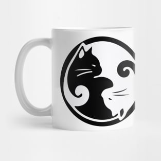 Yin Yang Cats Mug